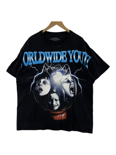 OLD・VINTAGE WORLD WIDE YOUTH Tシャツ 黒 XL