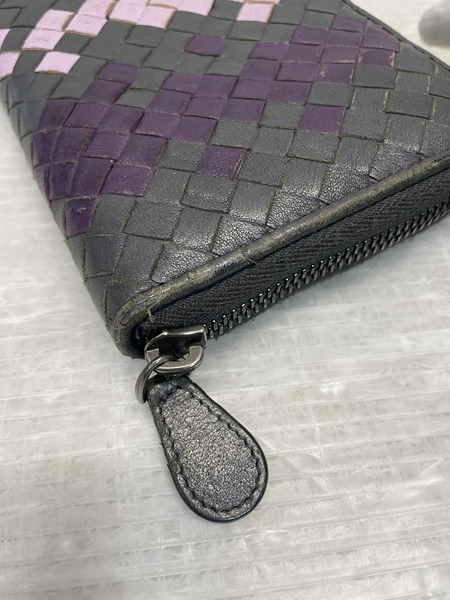 BOTTEGA VENETA イントレチャート ラウンドジップウォレット