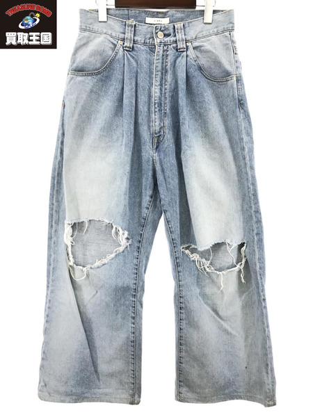 Jieda Damage One Tuck Wide Straight Denim 1 23s-pt02-c｜商品番号