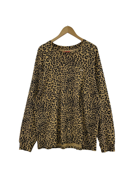 Supreme/23AW Small Box L/S Tee Leopard/L