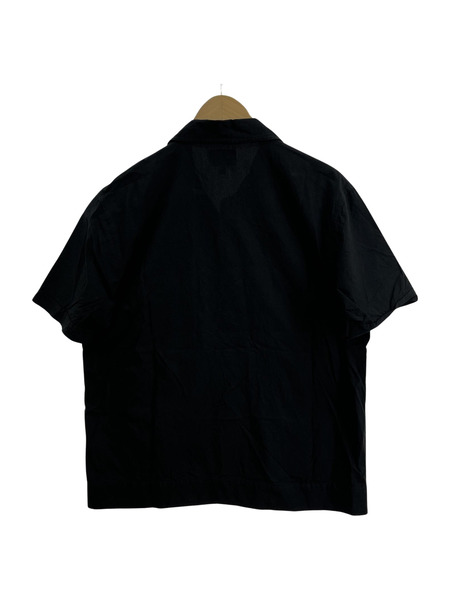 STUSSY Striped Knit Panel Shirt 黒