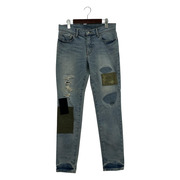 AKM MILITARY TEX PATCHWORK 5POCKET DENIM (W32) P189