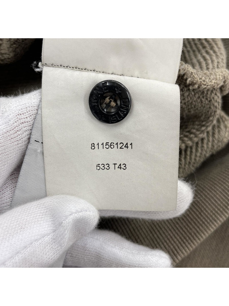 STONE ISLAND ORGANIC COTTON DIAGONAL FLEECE OLD EFFECT L