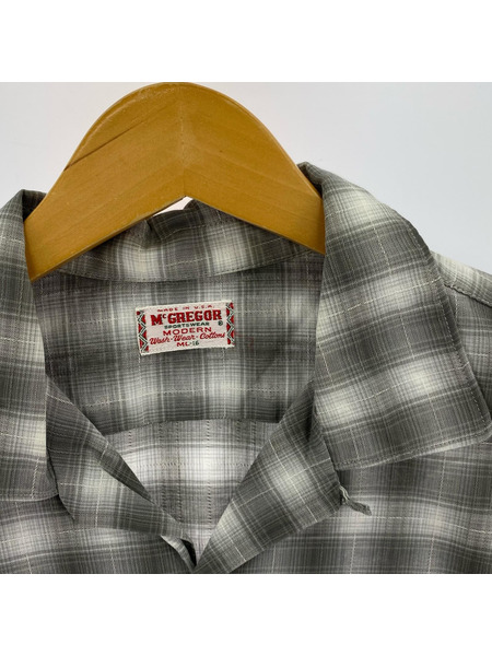 McGREGOR 長袖シャツ 60s McGREGOR オンブレシャツ (ML) グレー
