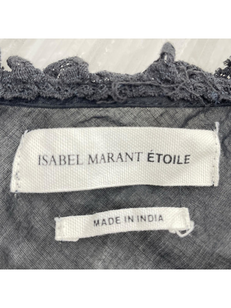 ISABEL MARANT 半袖Tシャツ・カットソー ETOILE/フリル/黒