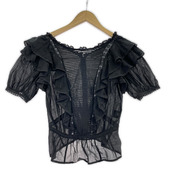 ISABEL MARANT 半袖Tシャツ・カットソー ETOILE/フリル/黒