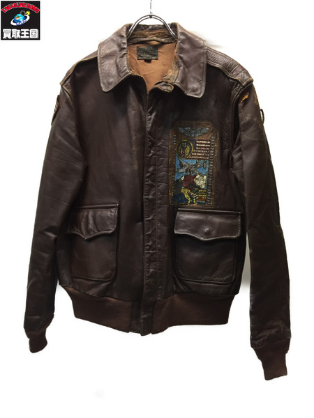 RRL VINTAGE Ron Herman A-2 レザージャケット 42 ブラウン[値下]