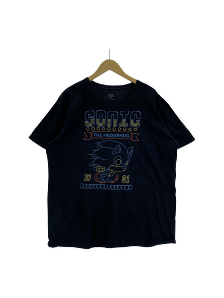 SONIC S/S TEE XL 黒