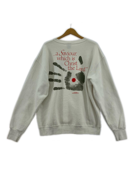 OLD・VINTAGE スウェット・トレーナー DELTA 90s~ USA製 白 (L)