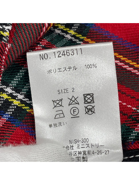 Candy Stripper ロングスカート TINY RIBBON TIERD SKIRT 赤 2