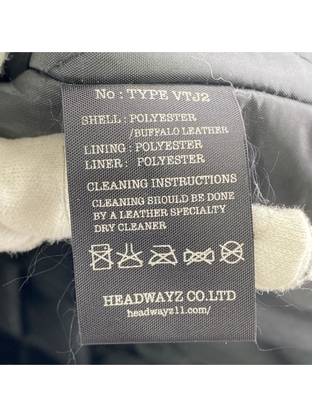 レザージャケット VIN&AGE ブラック 36