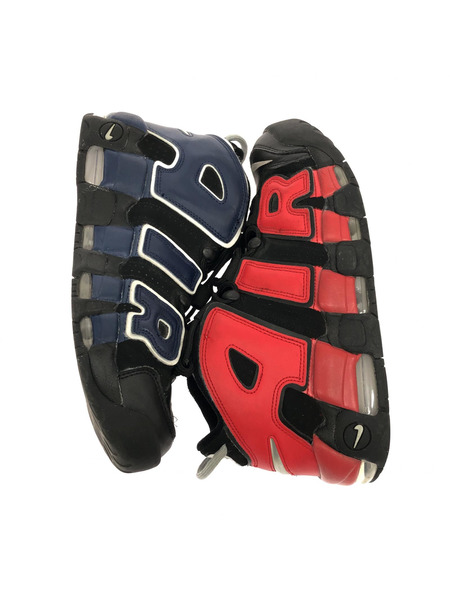 NIKE Air More Uptempo 96 Black and University Red (28.0)