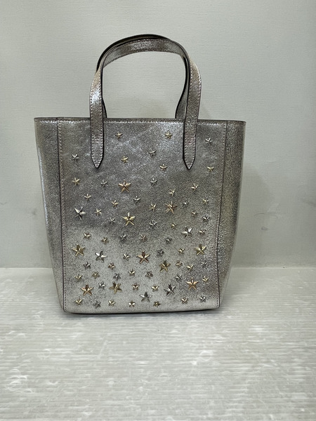 JIMMY CHOO BRIA スタースタッズ 2WAYバッグ シルバー[値下]