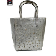 JIMMY CHOO BRIA スタースタッズ 2WAYバッグ シルバー