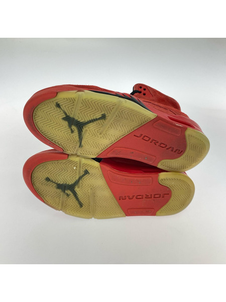 NIKE スニーカー AIR JORDAN 5 RETRO RED SUEDE 136027-602