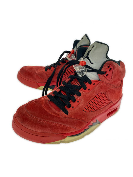 NIKE スニーカー AIR JORDAN 5 RETRO RED SUEDE 136027-602