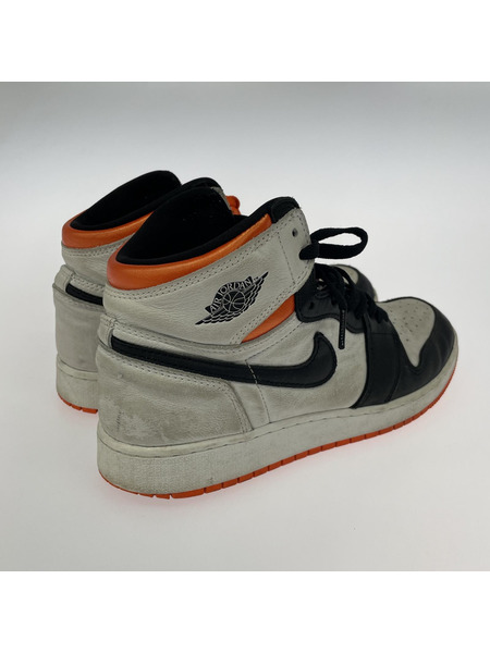 NIKE Nike GS AJ 1 Retro High OG Electro Orange 25.0cm