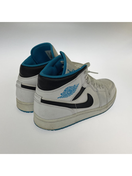 Nike Air Jordan 1 Mid White/Laser blue (27cm)