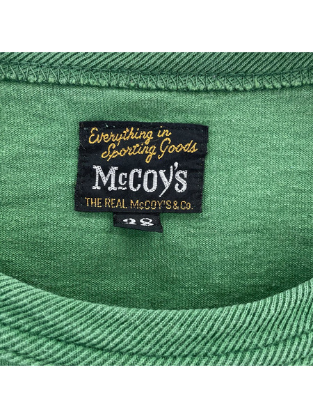 REAL McCOY'S 半袖Tシャツ・カットソー Go Army 緑 (38/M)