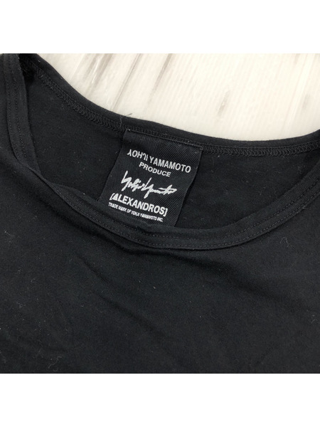 Yohji Yamamoto {Alexandros] S/S TEE (2) ブラック