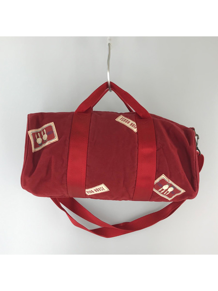 PINK HOUSE ショルダーバッグ ウサギ刺繍ボストンバッグ RED