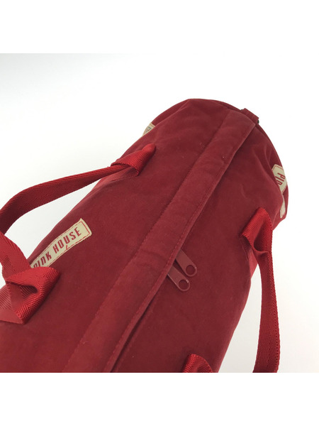PINK HOUSE ショルダーバッグ ウサギ刺繍ボストンバッグ RED