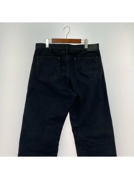 パンツ MIYAGIHIDETAKA ダブルニーパンツ 黒 L