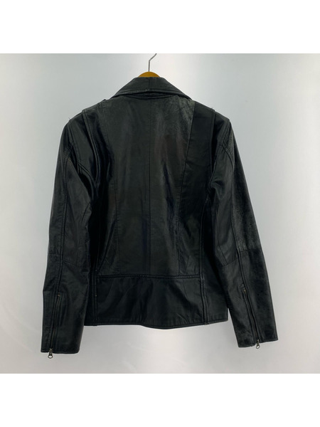 ライダース 本革/36/BLK