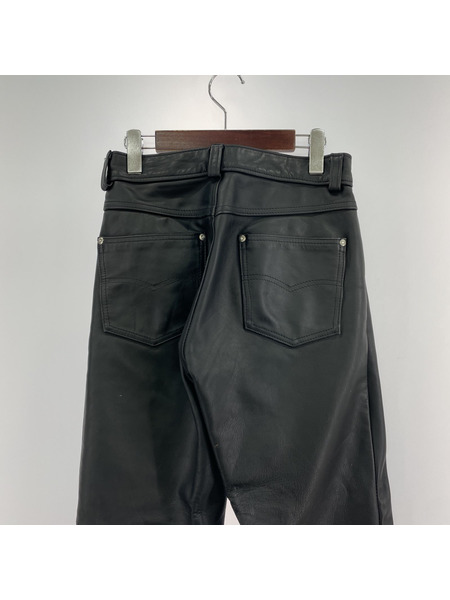 schott パンツ レザーパンツ 黒