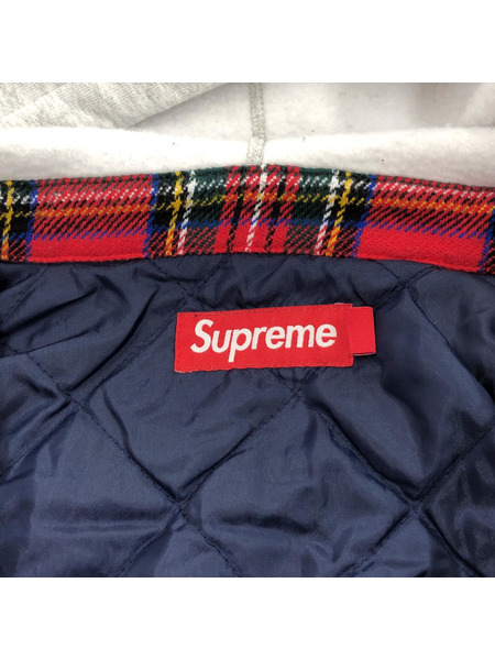 Supreme 23AW Tartan Flannel Hooded Shirt レッド M