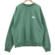 STUSSY オーバーサイズ プルオーバー スウエット XL GRN