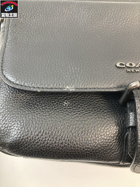 COACH コーチ C5399 ハドソン クロスボディ ショルダーバック レザー ブラック 