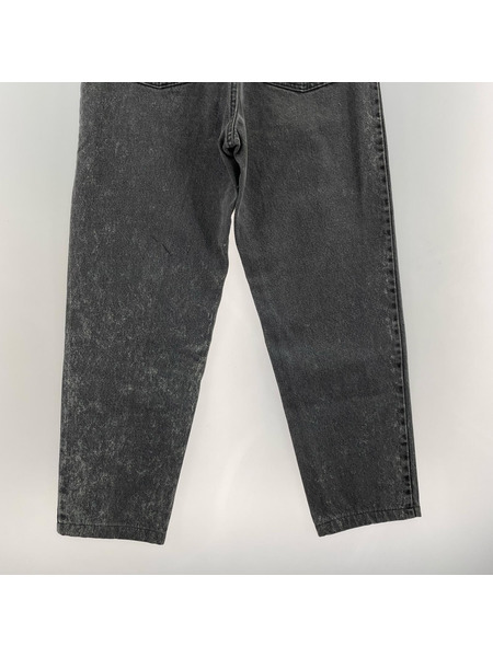 Levi's デニム・ジーンズ 550 black denim pants 後染メブラック