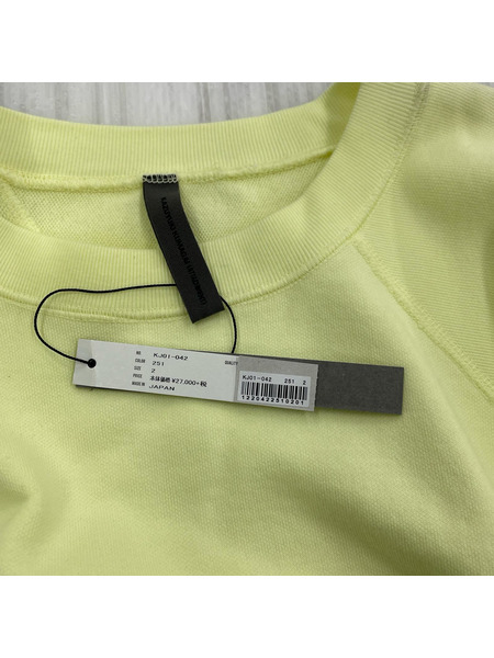 KAZUYUKI KUMAGAI ATTACHMENT/20SS/スウェット/YEL/2