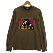 HYSTERIC GLAMOUR L/Sプリントカットソー S 茶