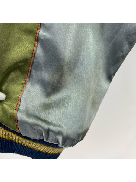 東洋エンタープライズ ジャケット 龍×鹿 スカジャン BLK/GRN M