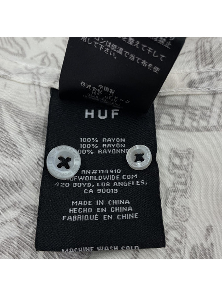 HUF 総柄シャツ L[値下]