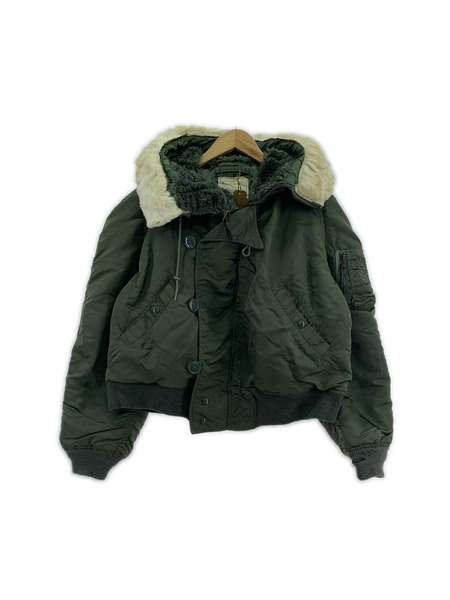 ミリタリージャケット 80s U.S. MILITARY N-2B 86年 L  緑