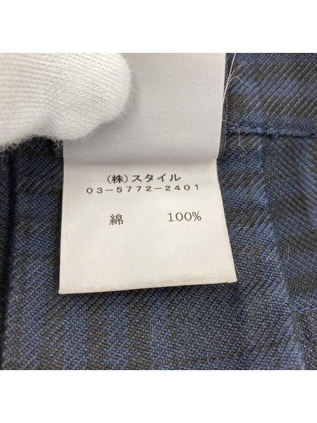 GRIFFIN STOP TOXIC WASTE チェック ボンテージパンツ 30 ネイビーチェック