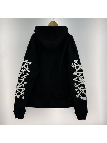 AMIRI 24AW BONES STACKED HOODIE ボーンパーカー XL 黒 AMJYHD1051