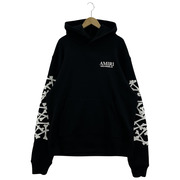 AMIRI 24AW BONES STACKED HOODIE ボーンパーカー XL 黒 AMJYHD1051