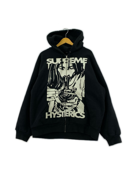 Supreme ×Hysteric Glamour Zip Hooded L ブラック