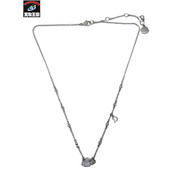 Christian Dior ディオール ラインストーンハートチャームネックレス