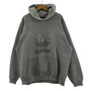 adidas パーカー 90s USA製 POパーカー グレー