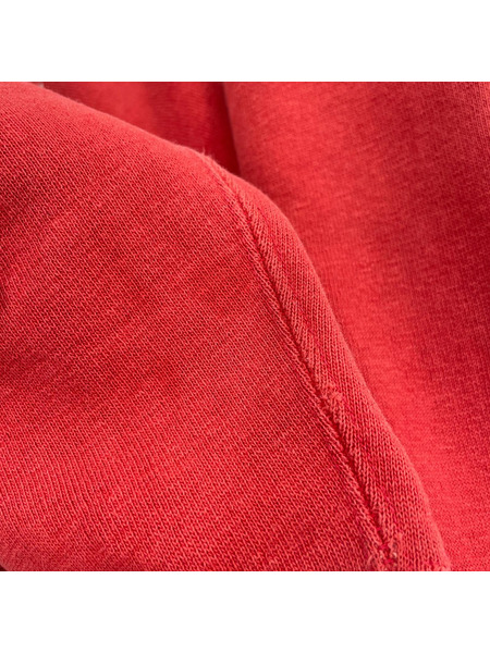 Champion パーカー 70s REVERSE WEAVE 赤単色タグ 3連ラバープリント (M)