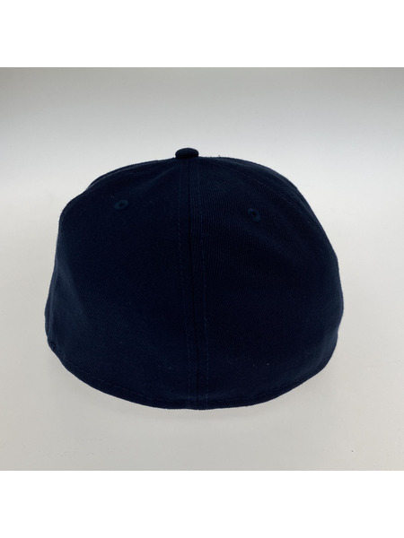 STUSSY×NEW ERA NY CAP 刺繍6パネルキャップ ネイビー