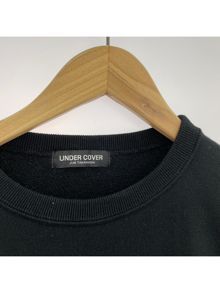 UNDERCOVER BASIC ICON ロゴプリントスウェット 2 ブラック UB0D4801-3