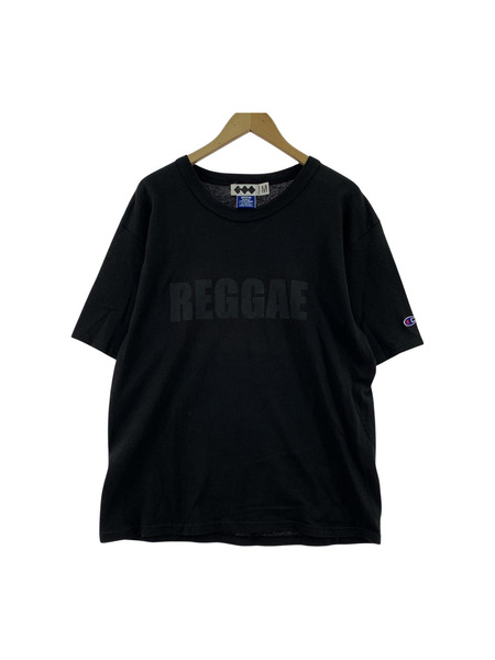GOODENOUGH×FINESSE REGGAE シャドープリントTee M 黒 Champion[値下]
