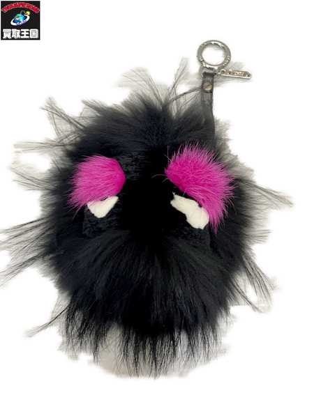 FENDI バッグバグズ モンスターバッグチャーム キーホルダー 黒 ブラック