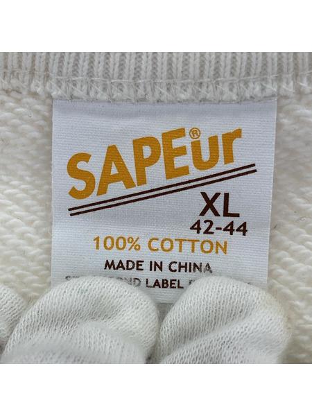 SAPeur シャークヘッド S/Sスウェット XL ホワイト